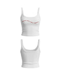 Women's Top WHITE perversi folli ribelli romantici (onda)