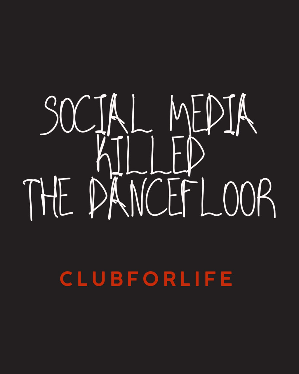 Men's Swimwear BLACK SOCIAL MEDIA KILLED THE DANCEFLOOR