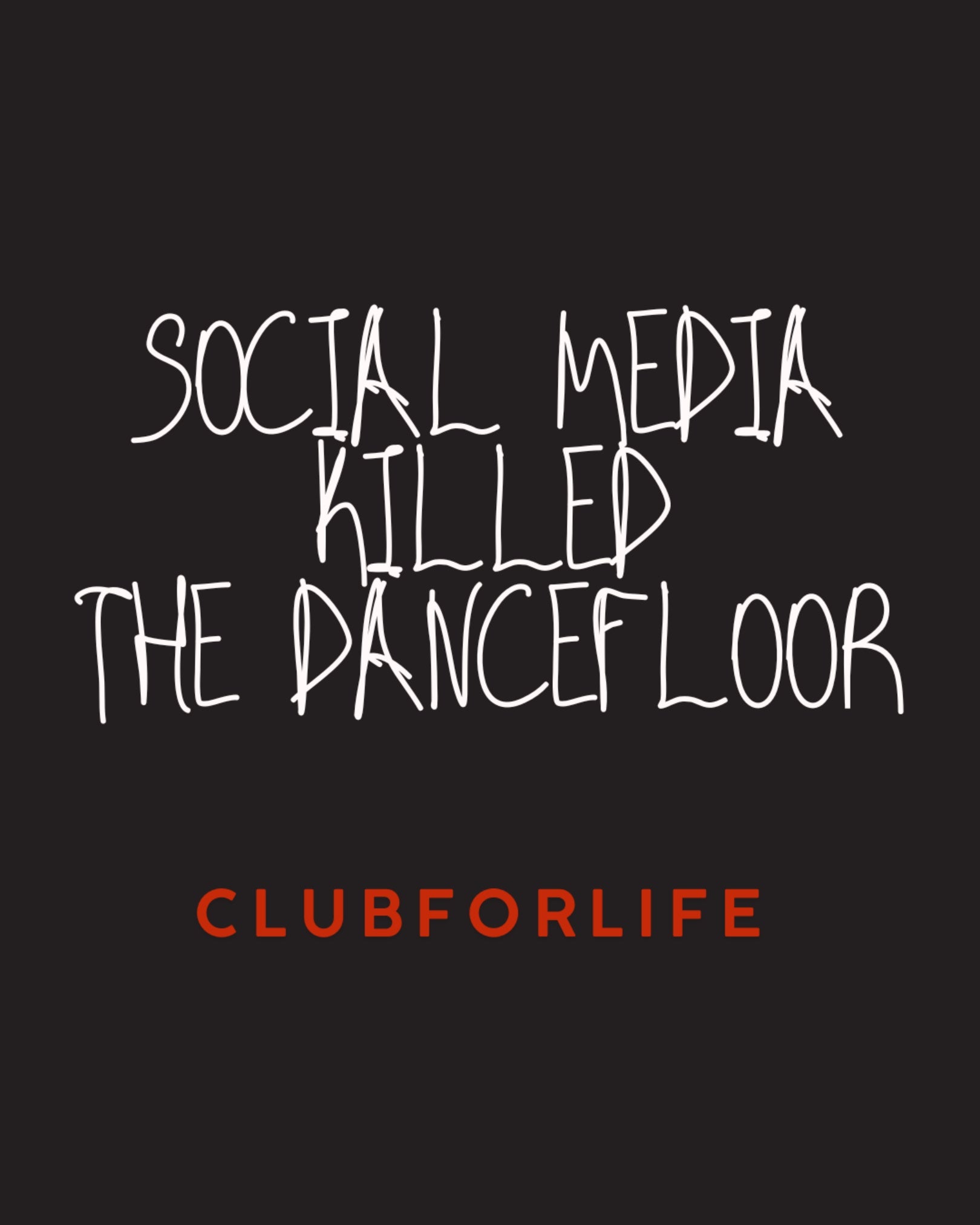 Men's Swimwear BLACK SOCIAL MEDIA KILLED THE DANCEFLOOR